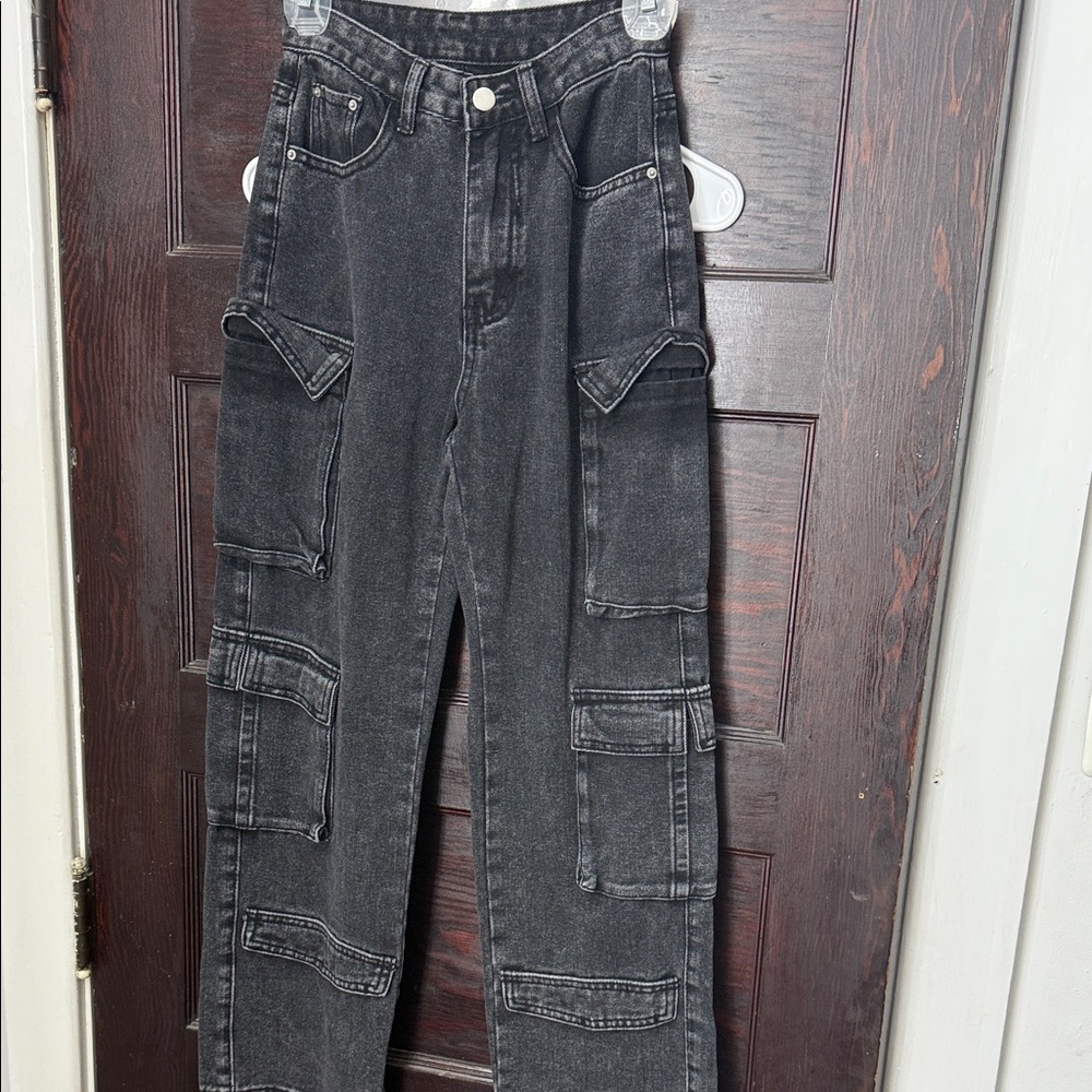SHEIN Dark Gray Denim Pants